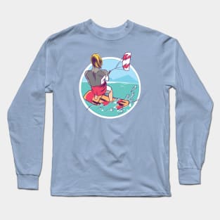 Kitesurfing Design Long Sleeve T-Shirt